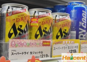 朝日啤酒“灌装扎啤”热销，因材料供应不足被迫暂停销售